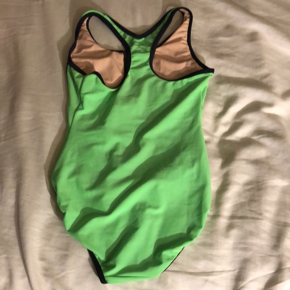 Lime green one piece swimsuit - Picture 3 of 3